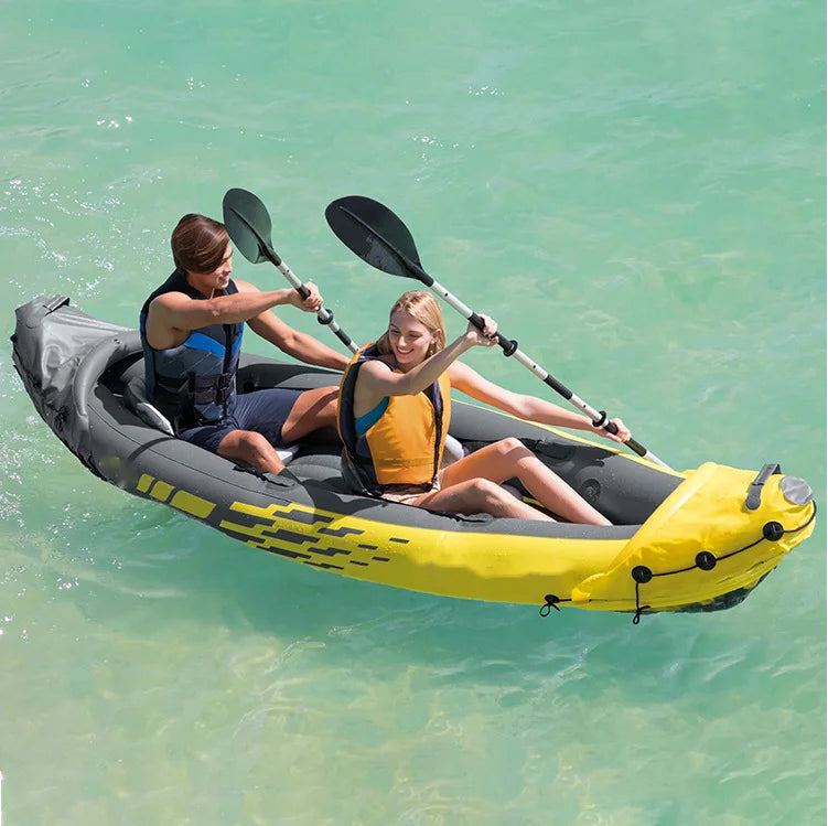2 Person DWF Drop Stitch PVC Inflatable Kayak for Adults Trending Water Sport Gear Lightweight Portable Kayak for River And Lake