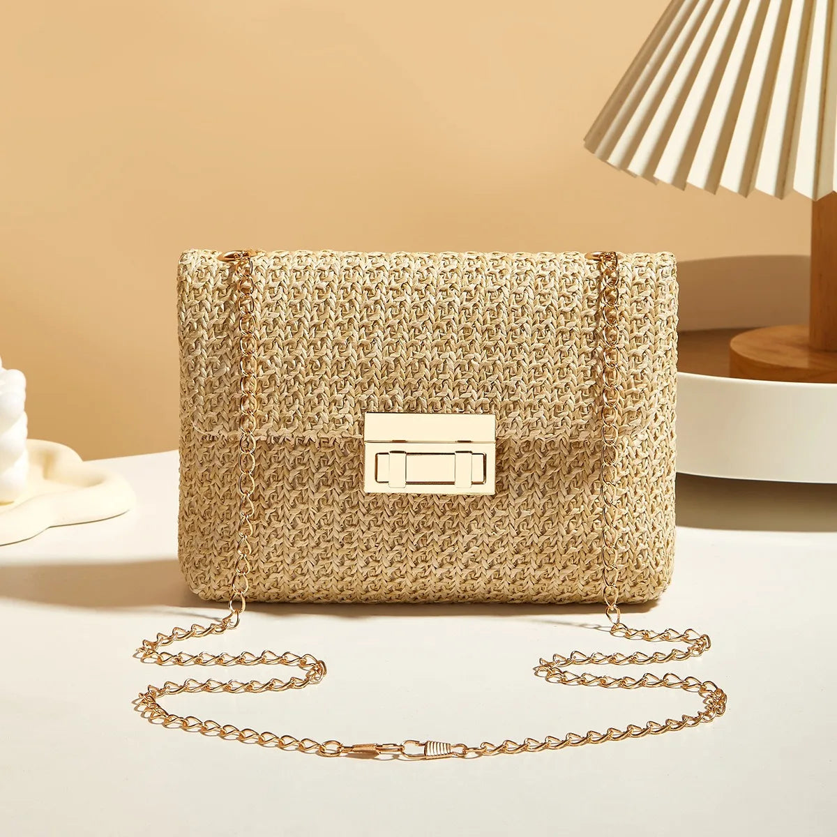 Fashion Women Summer Bohemian Straw Bag Small Woven Beach Crossbody Bag Shoulder Messenger Bag Girls Handbags Straw Bag Gifts