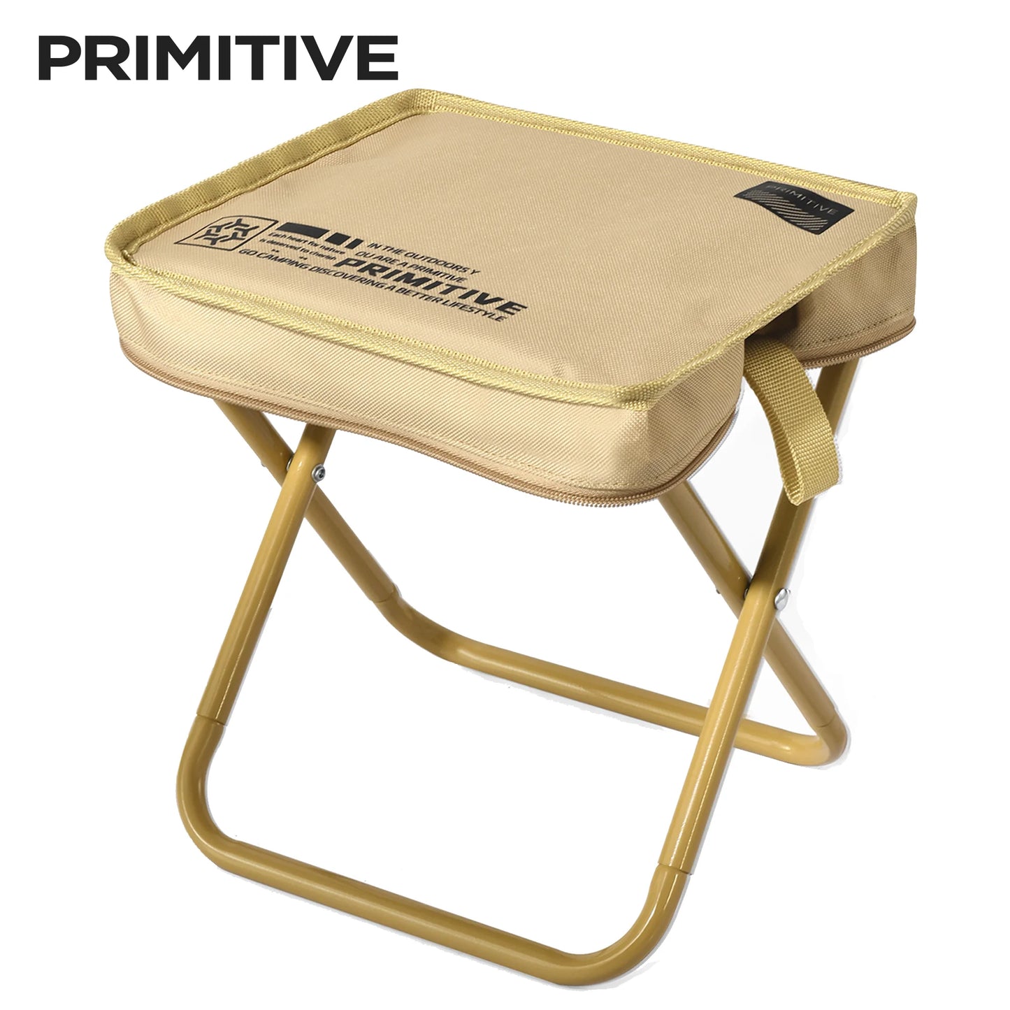 PRIMITIVE Portable Folding Stool Camping Outdoor Hiking Ultralight Foot Stool Travel Foldable chair Picnic Fishing Seat Tools