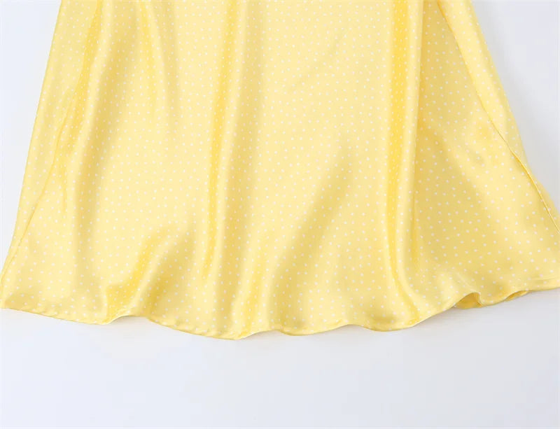 Women's Dress 2026 Summer New Style Yellow Halter Neck Satin Texture Sexy Backless Long Dress Elegant and Stylish Personality