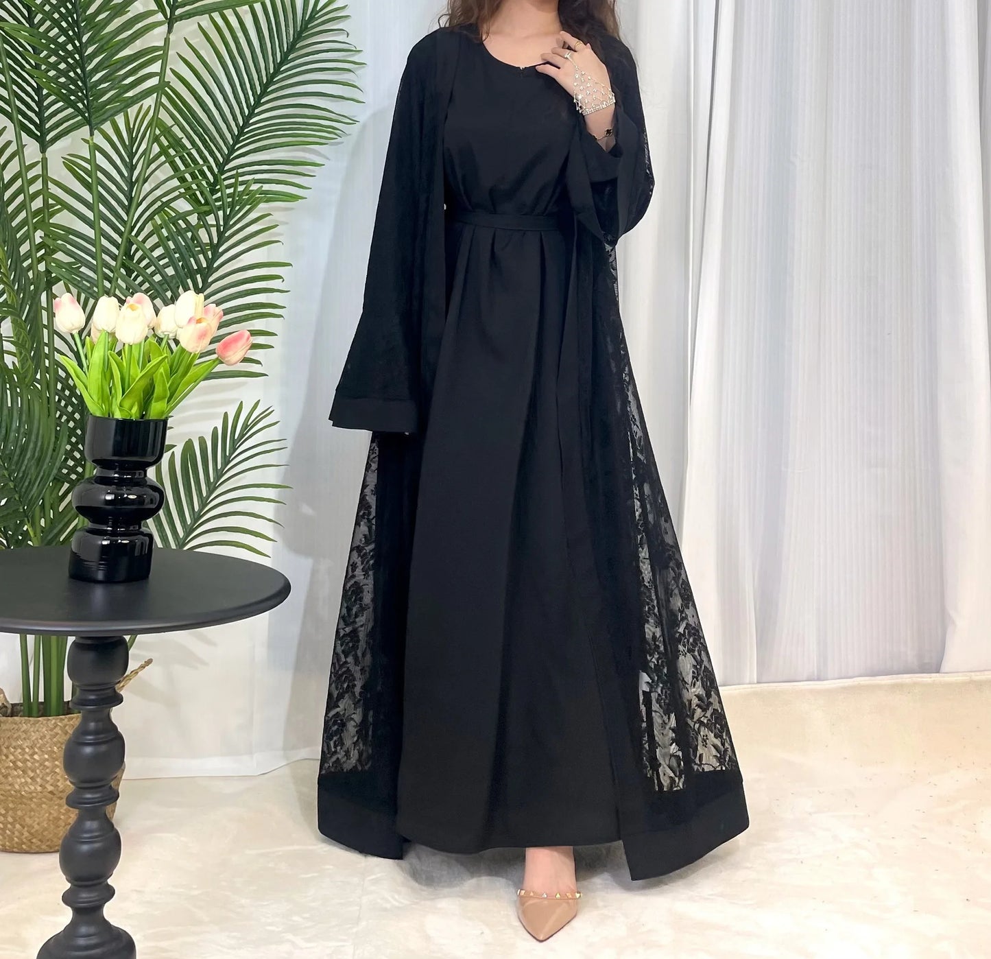 Women's Islamic Traditional Clothing Arab Dress Kaftan Abaya Robe Robe