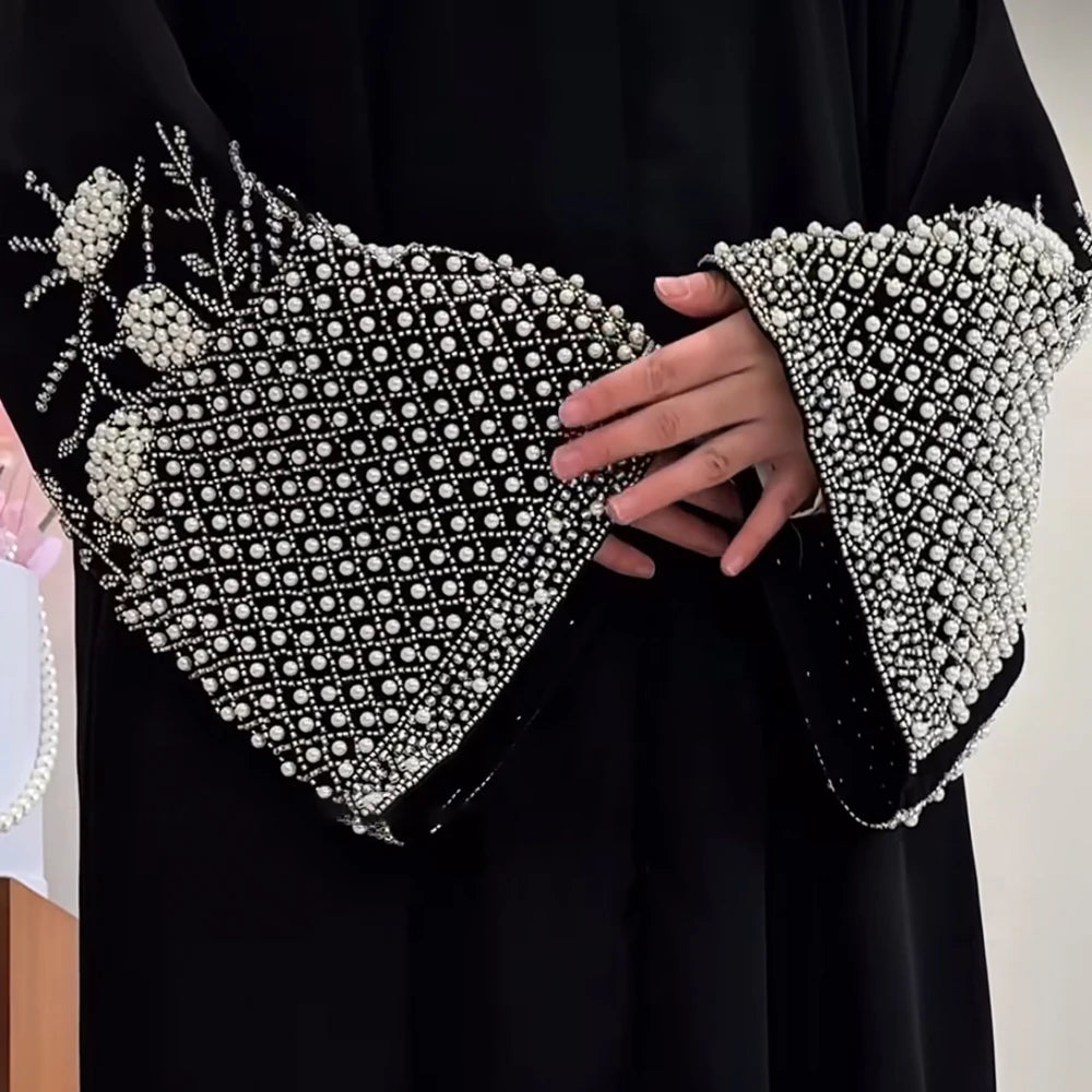 Eid Abaya Women Dress Kaftan Diamond Beading Jalabiya Party Muslim Dubai Vestidos Largo Ramadan Morocco Caftan Robe Abayas 2026