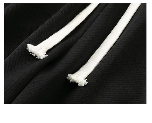 Black Straight Pants for Men's