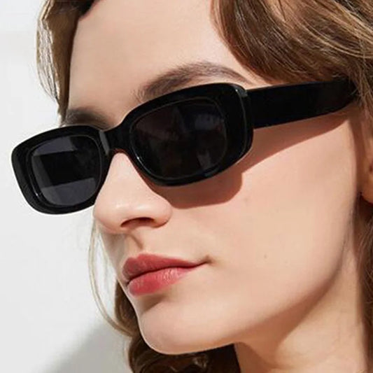 Women Brand Designer Retro Rectangle Sun Glasses Female Ins Popular Colorful