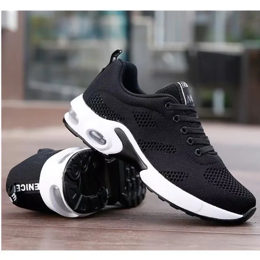 Women's casual sports shoes with breathable and comfortable mesh, thick soles, versatile and fashionable casual sports shoes
