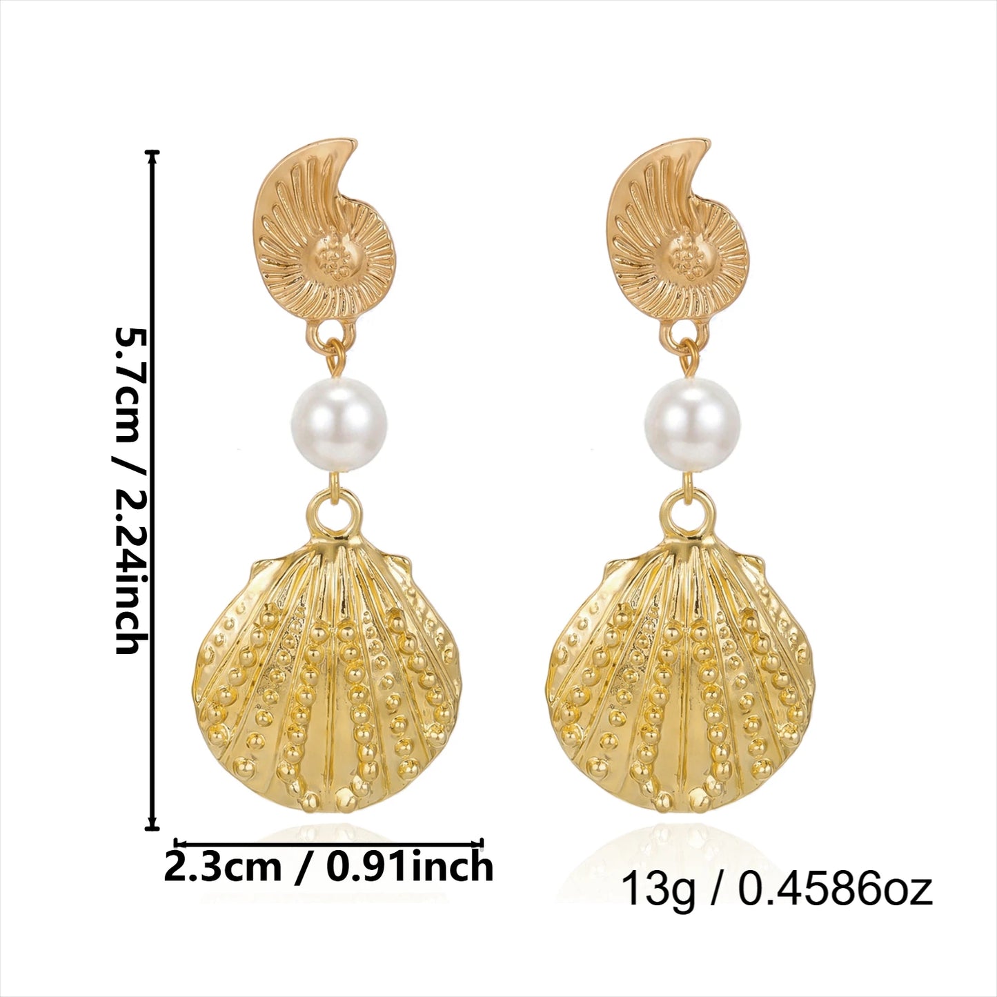 Luxury Gold Color Beach Vacation Statement Jewelry Party Accessories