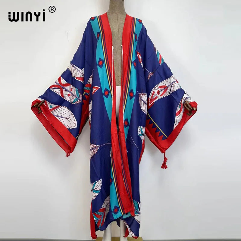 WINYI  Holiday long Sleeve kaftan