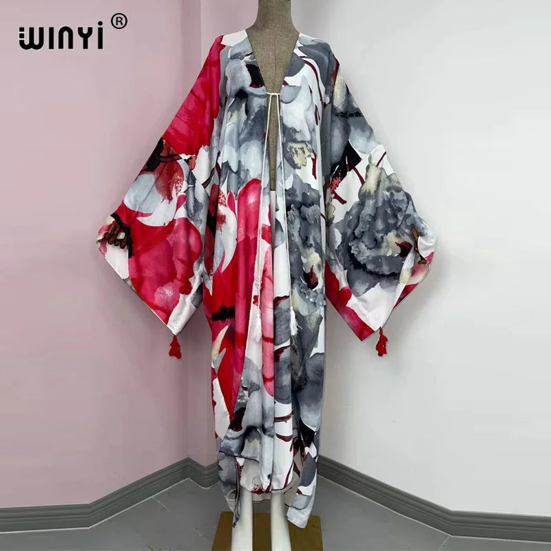 WINYI  Holiday long Sleeve kaftan