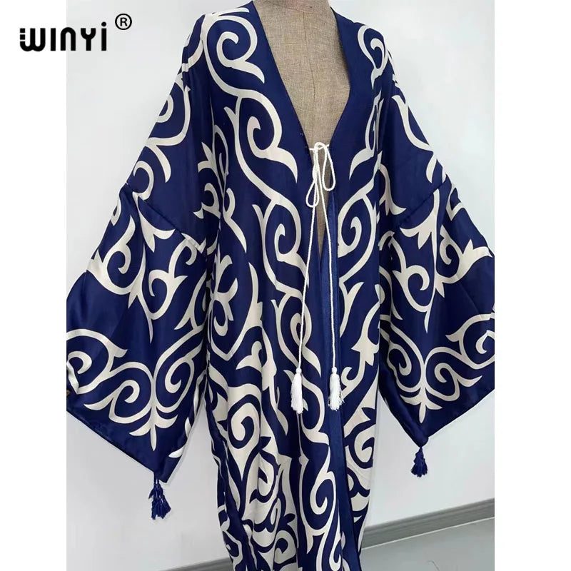 WINYI  Holiday long Sleeve kaftan
