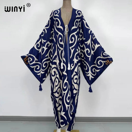 WINYI  Holiday long Sleeve kaftan