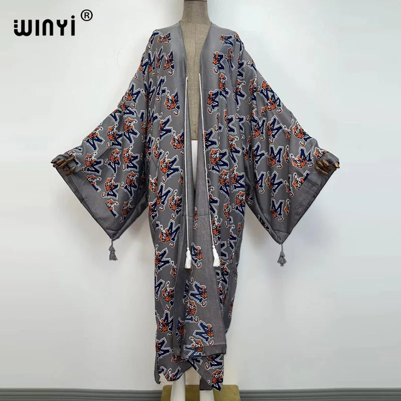 WINYI  Holiday long Sleeve kaftan