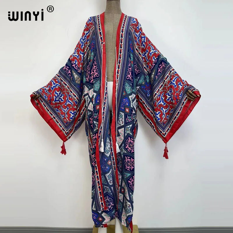WINYI  Holiday long Sleeve kaftan