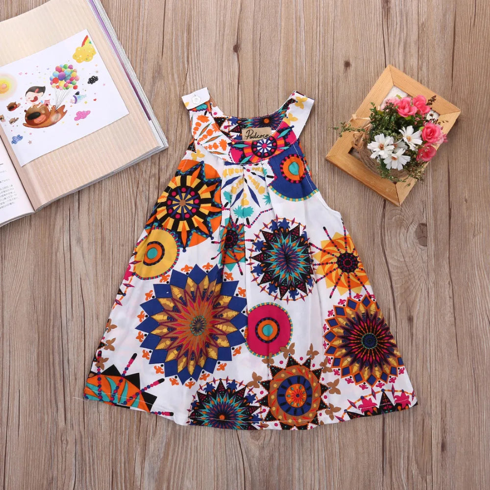 Baby Kids Sleeveless Dress Princess in found today