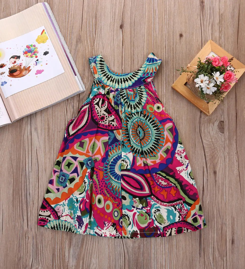 Baby Kids Sleeveless Dress Princess in found today