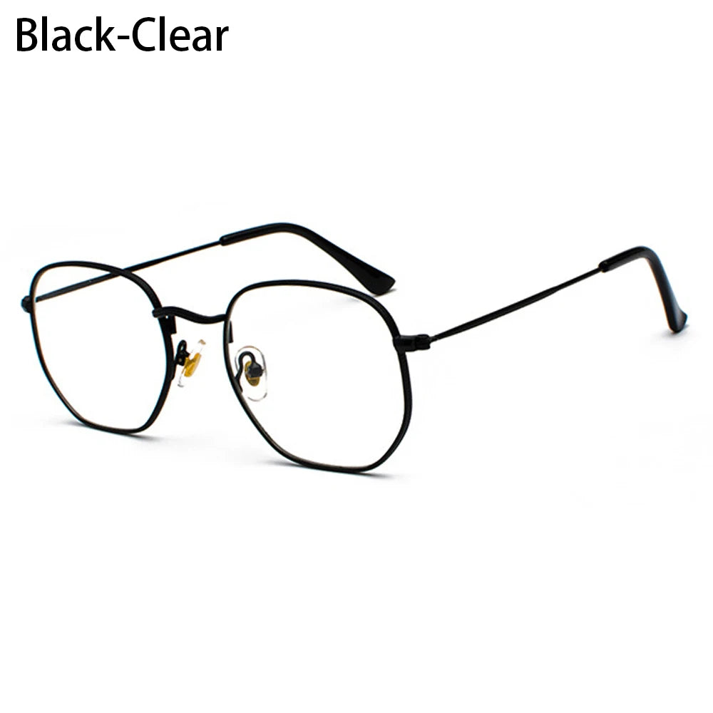2021 Vintage Hexagon Sun Glasses Women Small Square Sunglases Men Metal Frame Driving Fishing Glasses UV400 Protection Eyewear