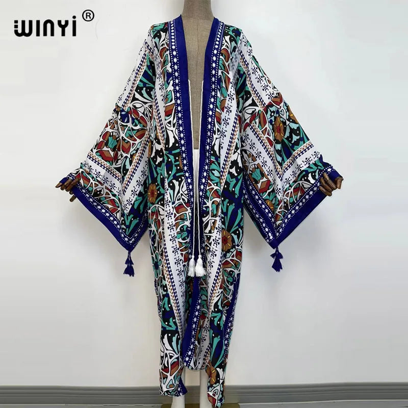WINYI  Holiday long Sleeve kaftan