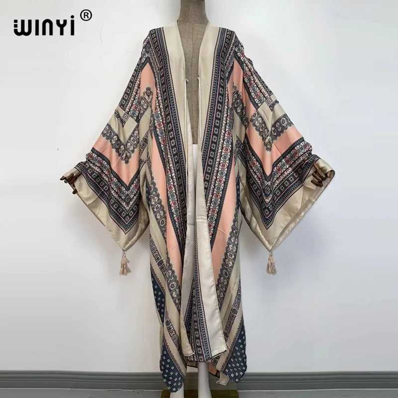 WINYI  Holiday long Sleeve kaftan