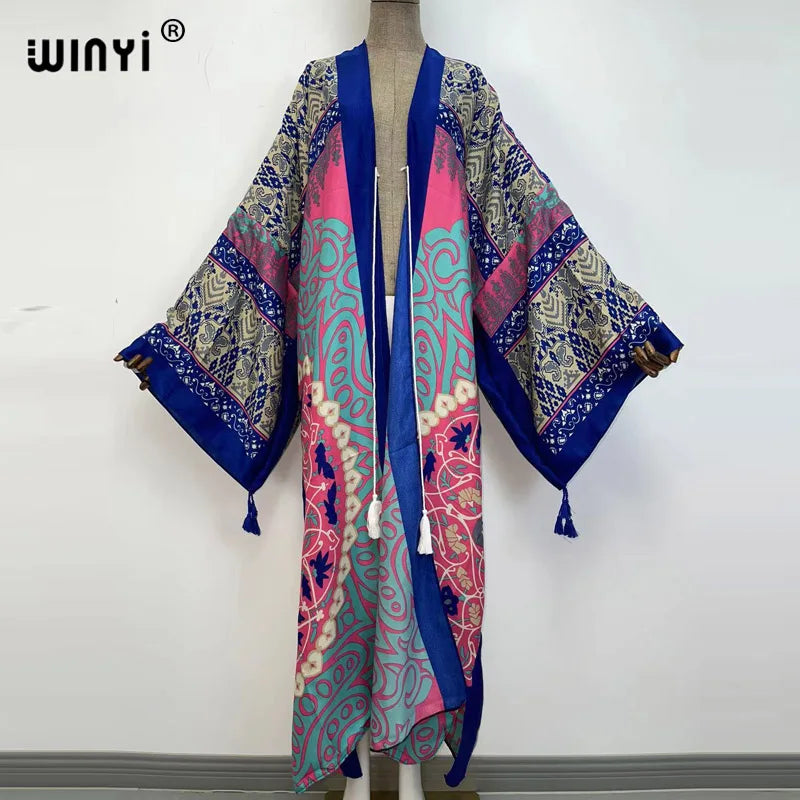 WINYI  Holiday long Sleeve kaftan