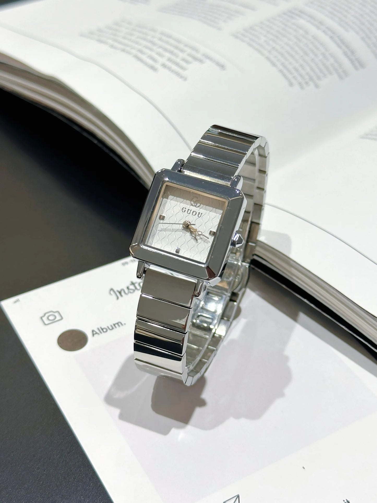 New Minimalist Square Watch For Women A Luxury And Unique Design, 2026 New Model, High-End Stainless Steel Strap Women'S Watch.