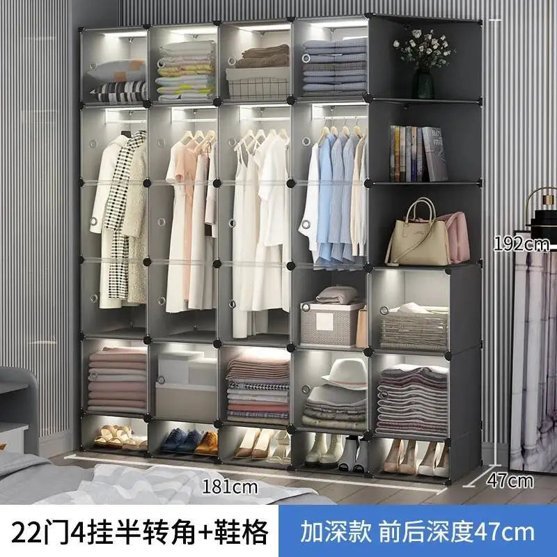 Storage Organizer Closet Simple Cube Door Makeup
