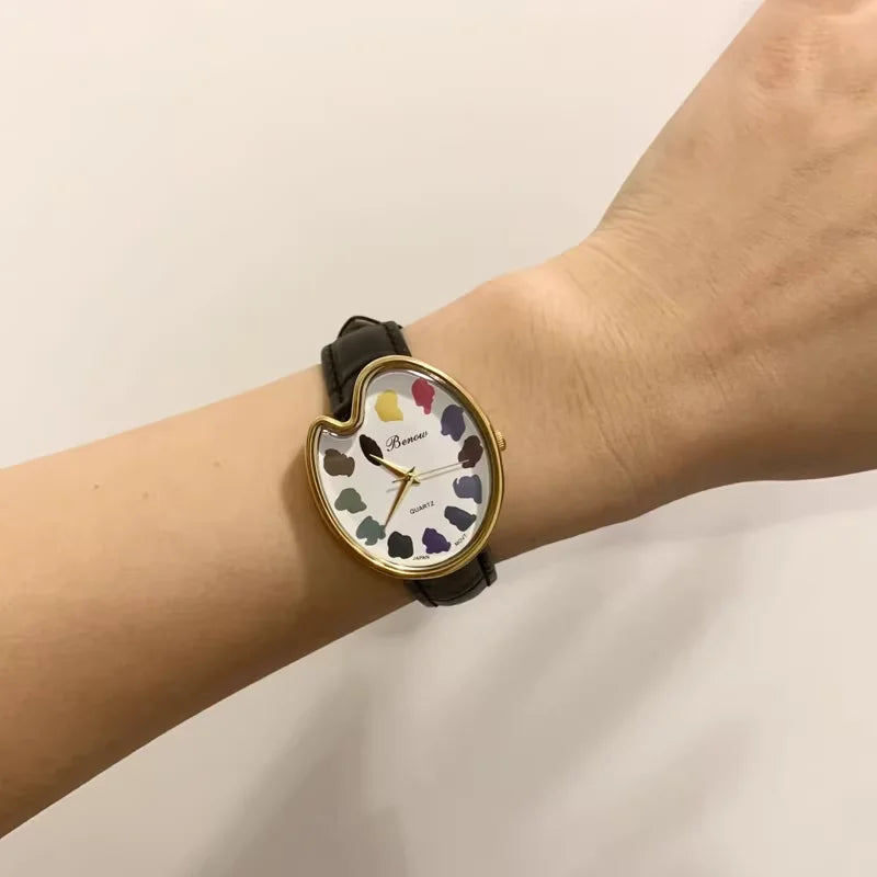 Women's Waterproof Quartz Watch 2026 Hot-Selling Brand Color Matching Creative Pointer Multi-Scene Wear Fashionable Timepiece