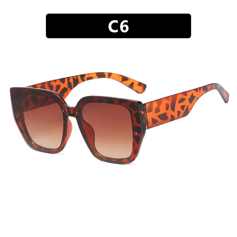 Polygonal  Mix Color Sunglasses Irregular 2024 New Women Sunglasses Retro Fashion Concave Shape Girls Eyewear Luxury Designer
