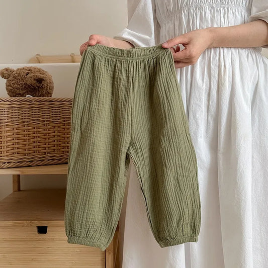 Solid Color Simple Children's Pants Summer Clothing