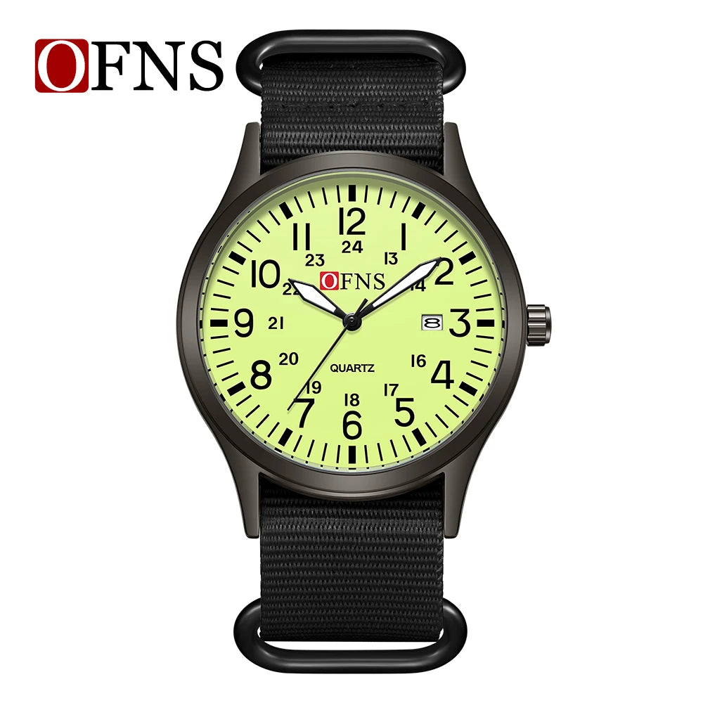 Fashion OFNS7200 Leisure Student Quartz Watch Waterproof Calendar Night Light Women's Watch 2026