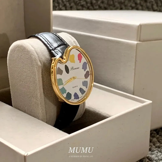 Women's Waterproof Quartz Watch 2026 Hot-Selling Brand Color Matching Creative Pointer Multi-Scene Wear Fashionable Timepiece