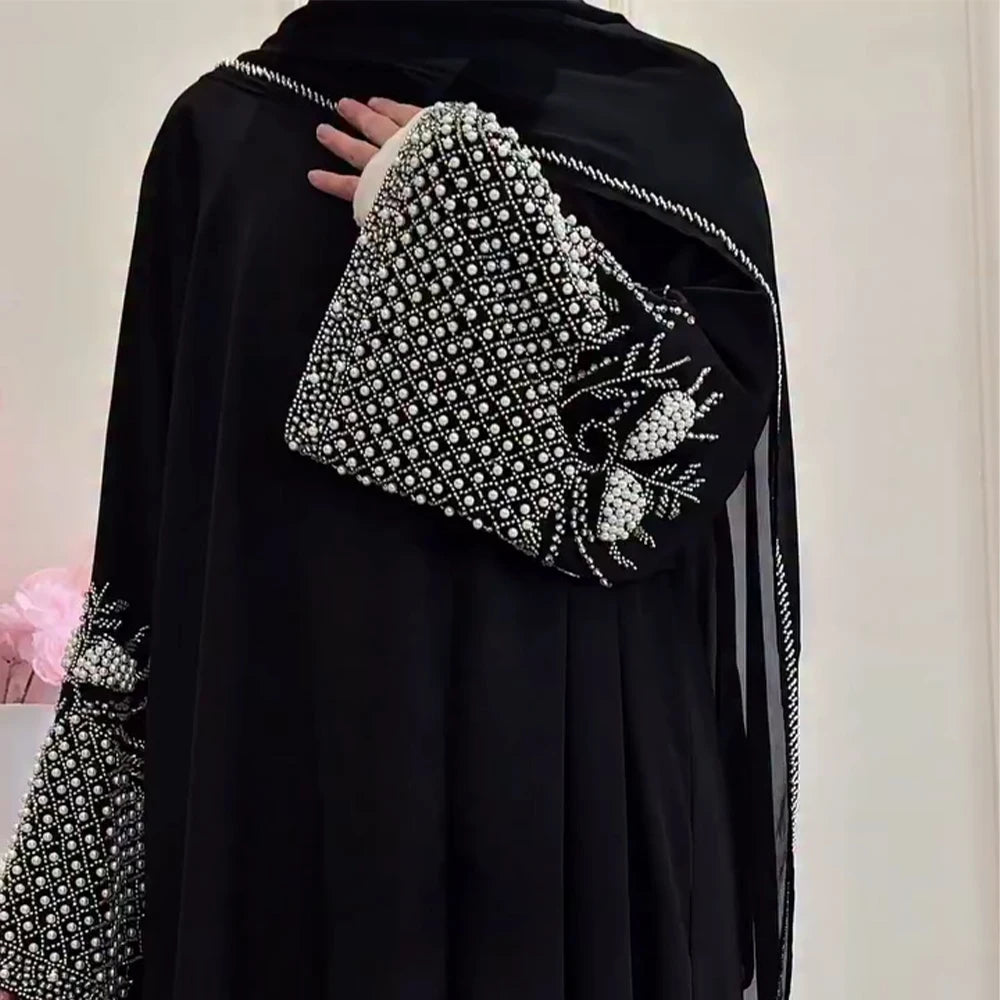 Eid Abaya Women Dress Kaftan Diamond Beading Jalabiya Party Muslim Dubai Vestidos Largo Ramadan Morocco Caftan Robe Abayas 2026