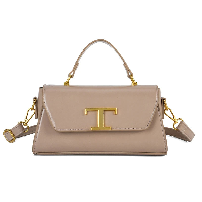 Paris Fashion Diaper Bag High-end Leather Simple Vintage Design Ladies Handbag Tote Shoulder Crossbody Messenger Bag Trendy