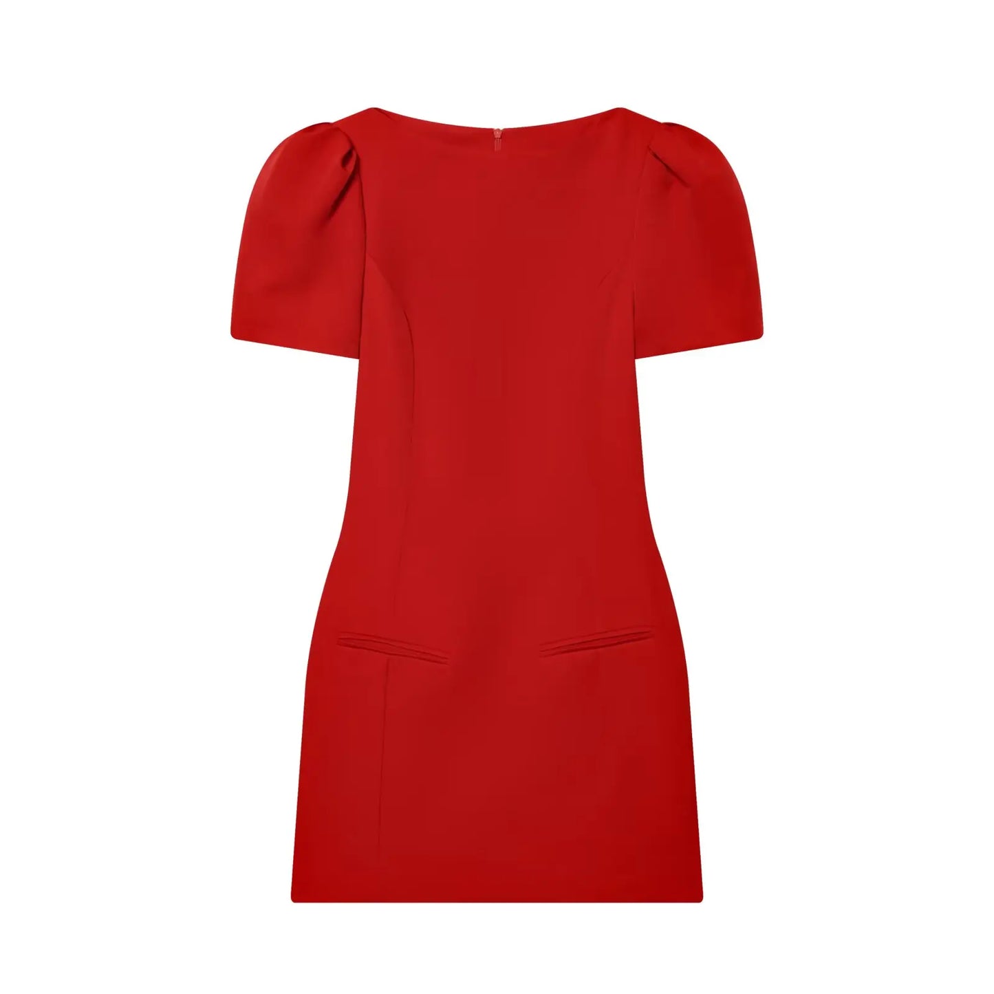 TFMLN  Elegant Women Short Sleeve Mini Dress Slim Fit High Waist Short Sleeve Solid Dresses Simple Bodycon Commuter Dress