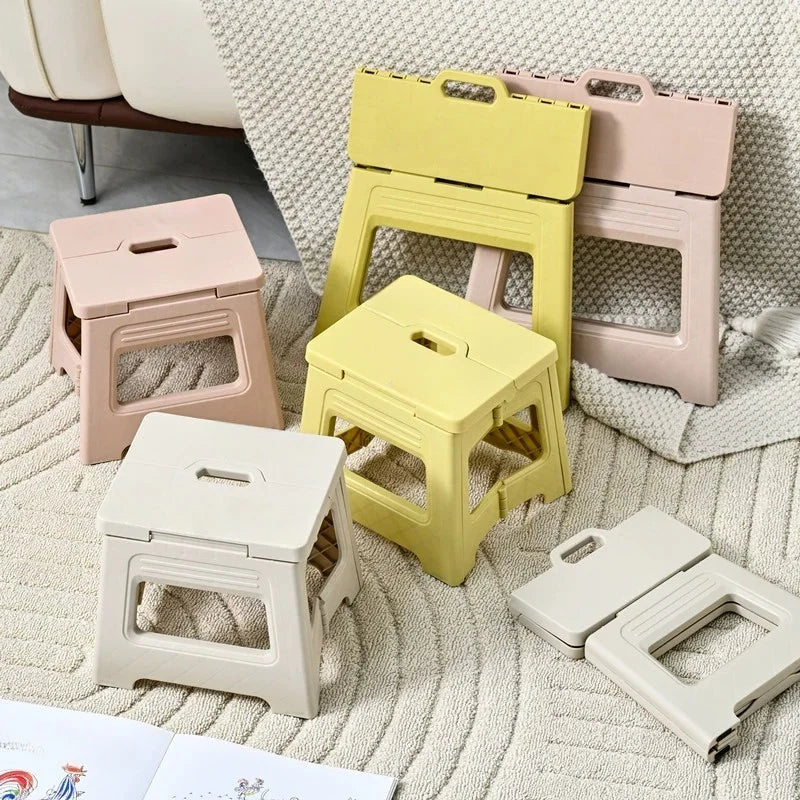 Folding Step Stool Lightweight Plastic Step Stool Foldable Step Stools