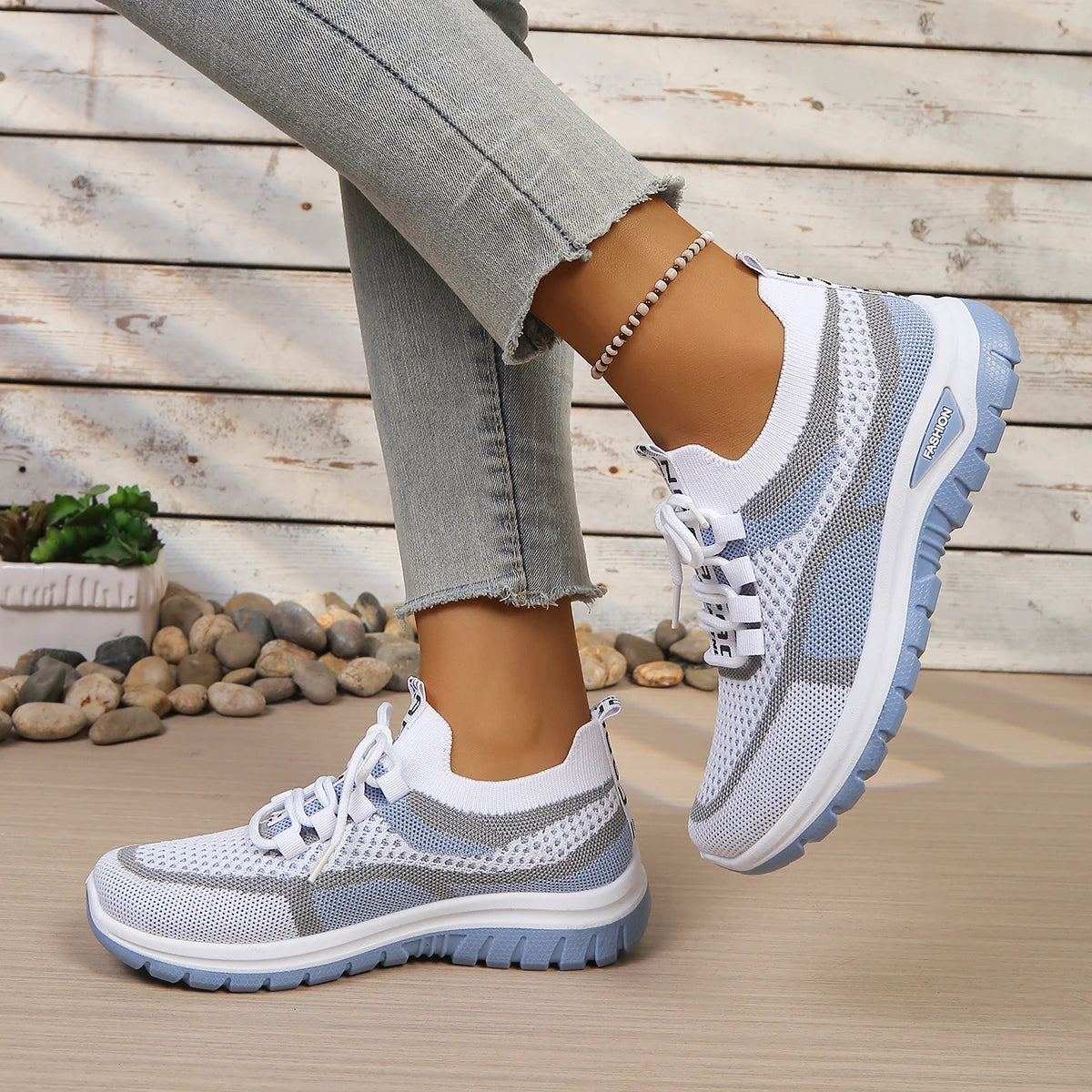 Women's shoes 2026 Casual sports shoes, new color-blocked and fashionable single shoes cheap shoes clearance free shipping