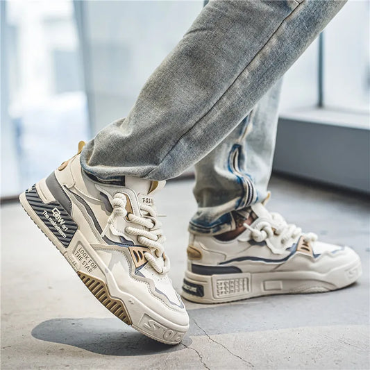 Male Sneakers Shoes For Man Men Shoes Breathable Lightweight Street Fashion Durable Walking Sneaker For Teens