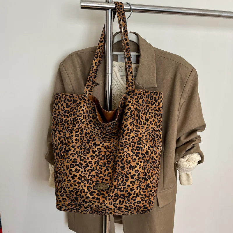 Ladies Large Capaci Casual Commuter Tote Bag 2026 New Summer Faion ular Leopard Print Cloth oulder Bag purses and handbags