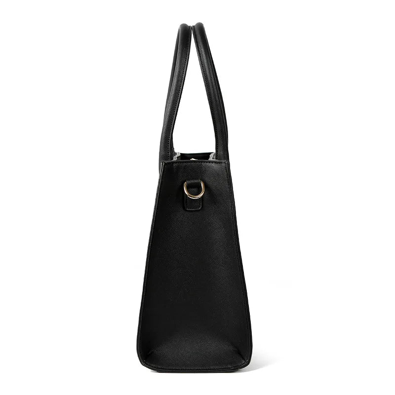 Women's Large Capacity Cross Pattern Handbag Guangzhou Shoulder Crossbody Laptop Briefcase