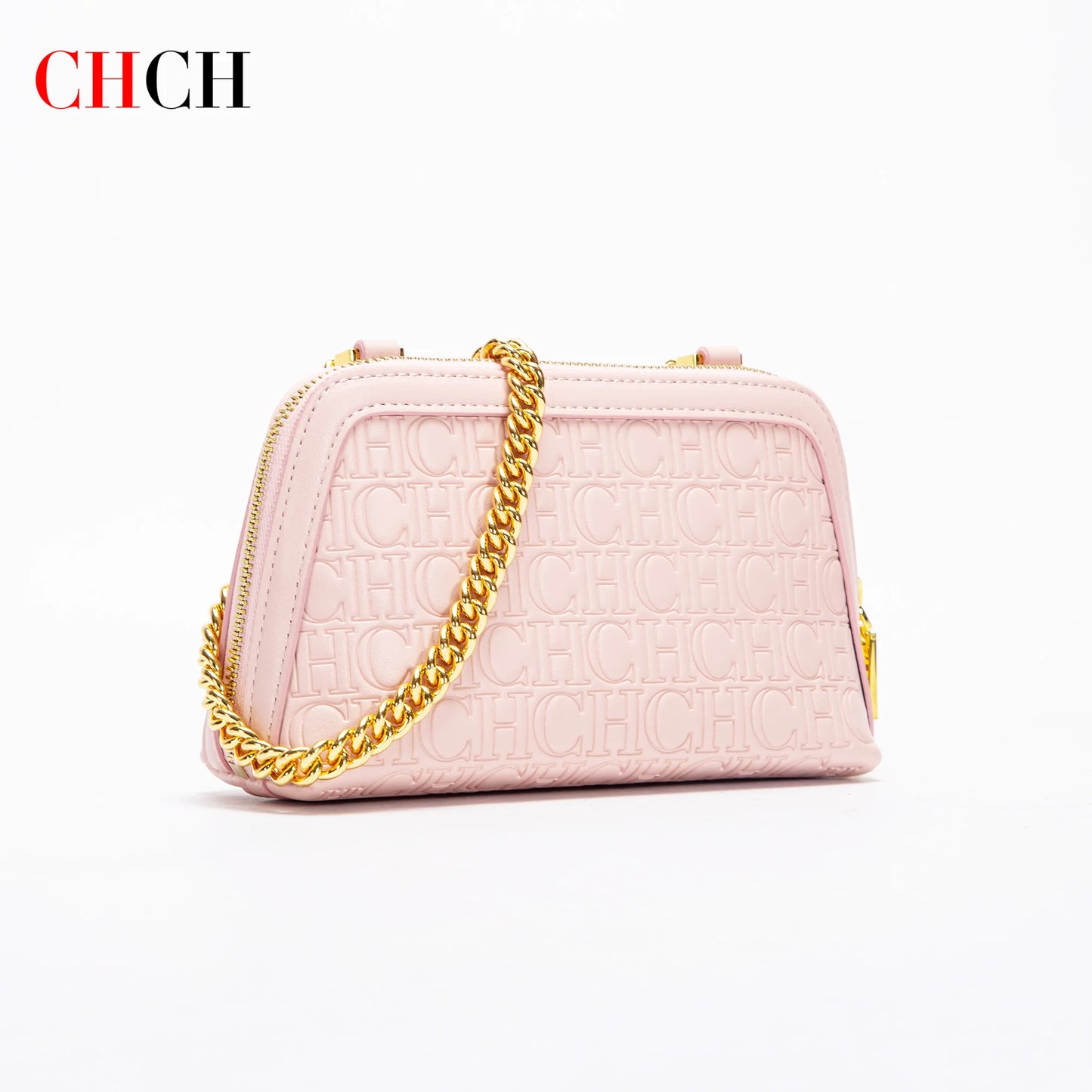 CHCH Women's Shoulder Bag New Mini Shell Bag Simple Metal Chain Bag