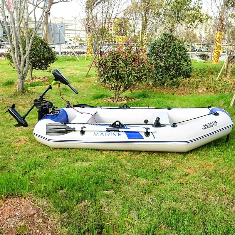 2.6M Thick Inflatable Boat 3 or 4 Person PVC Material Kayak Air Floor Fishing Boat For Outdoor Water Entertainment