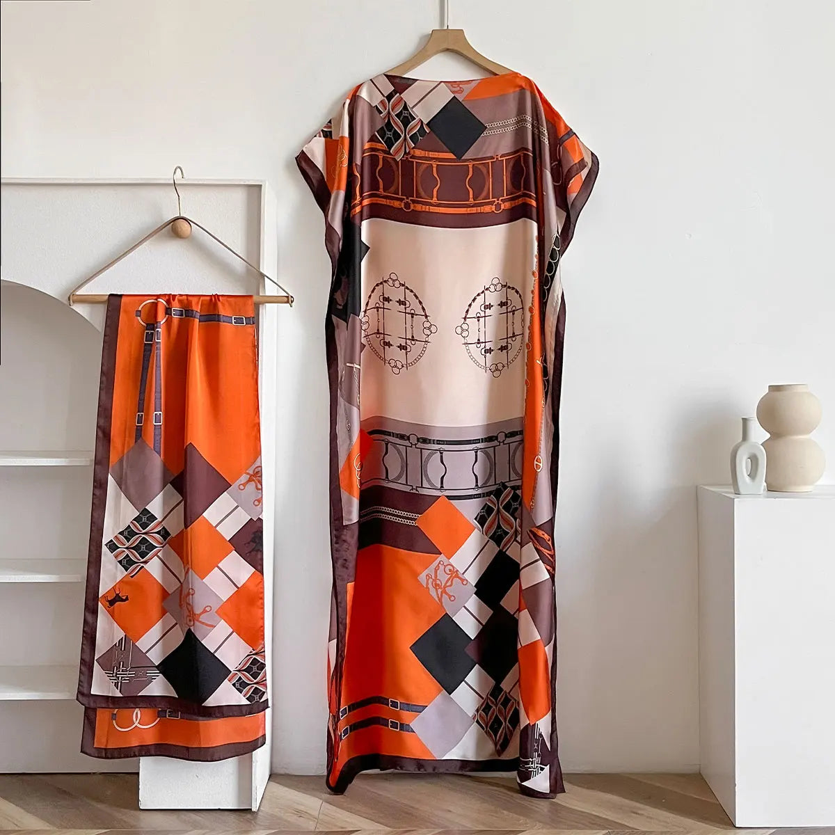 Summer Beach For Women Elegant Printed Muslim Lady Long Hijab