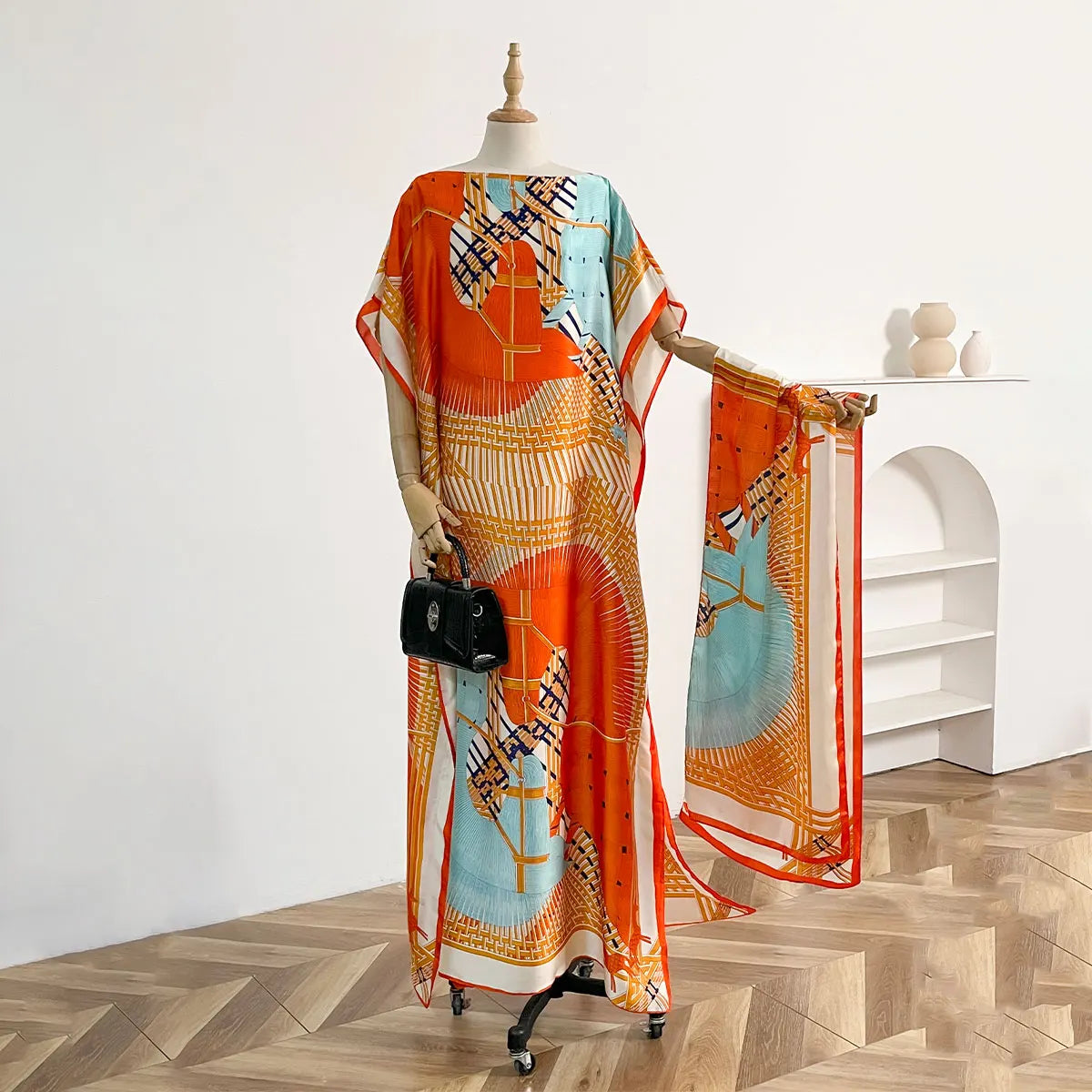 Summer Beach For Women Elegant Printed Muslim Lady Long Hijab