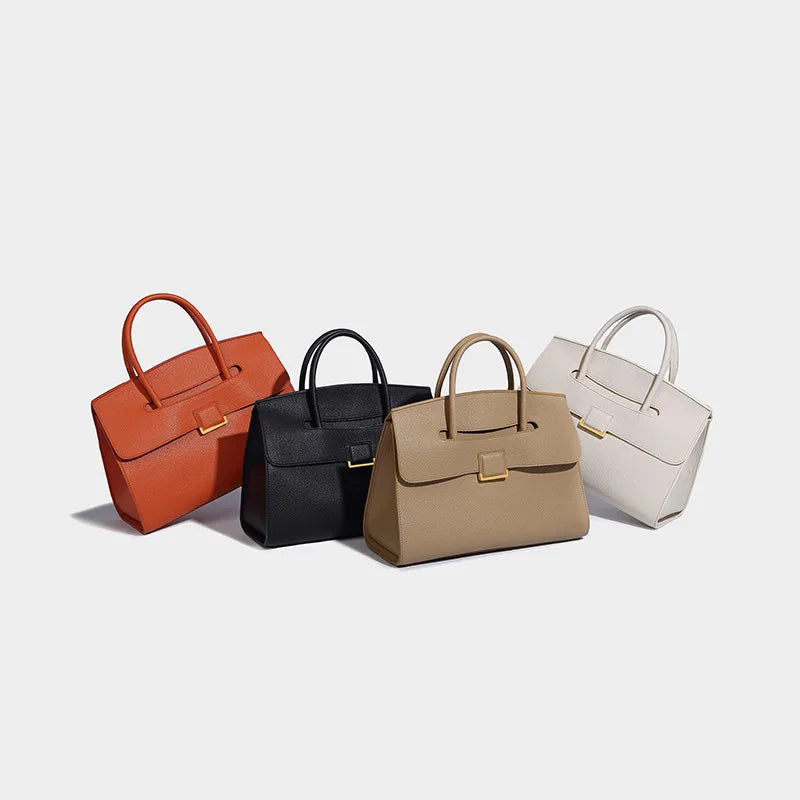 Fashionable Briefcase, Trendy Handbag, High-End Versatile Casual Bag, Large-Capacity Tote Bag, Water-Resistant Commuter Bag