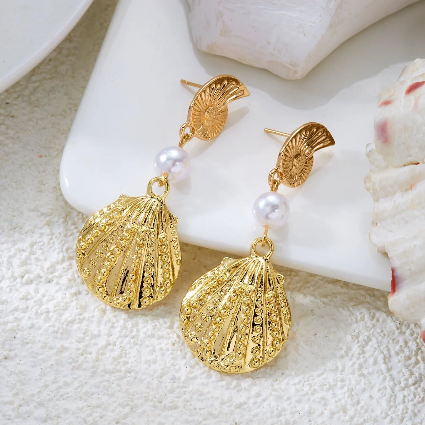 Luxury Gold Color Beach Vacation Statement Jewelry Party Accessories