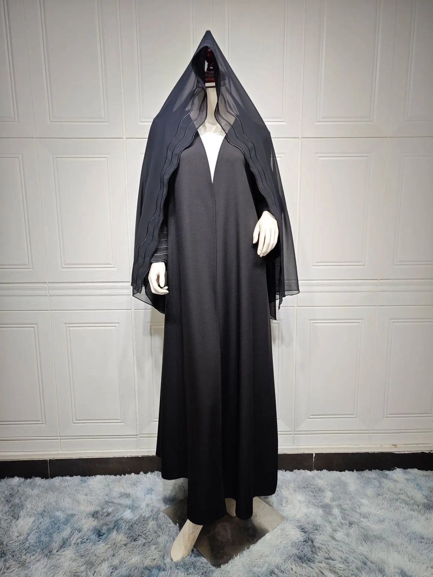 Dubai Turkish Abaya Headscarf Suits