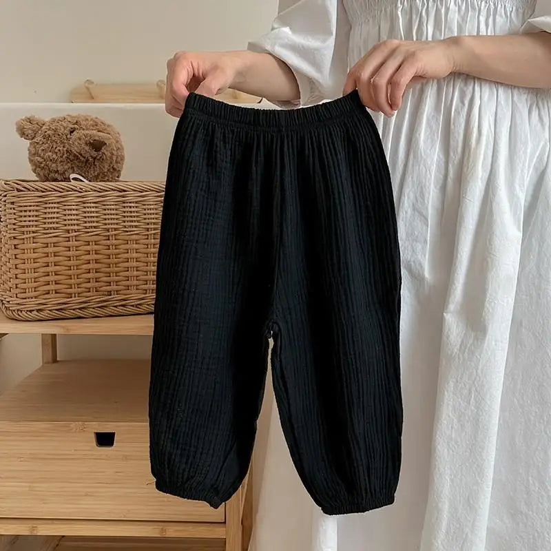 Solid Color Simple Children's Pants Summer Clothing