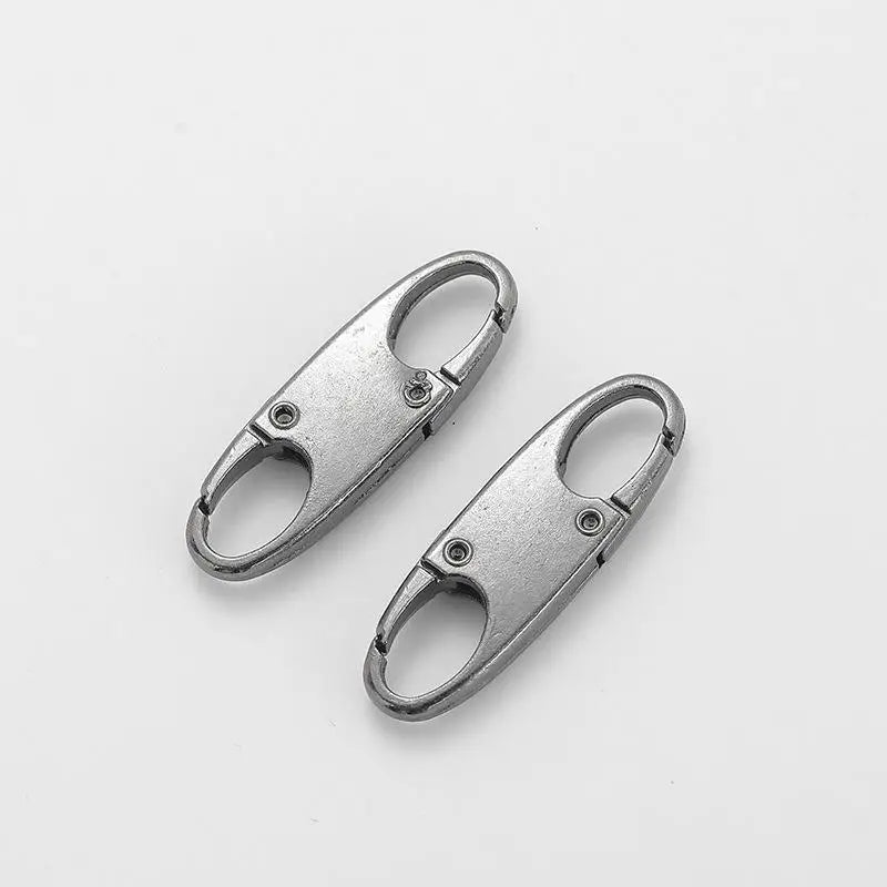 2Pcs Zipper Clip Theft Deterrent Double Opening Zippers Pull Replacement Detachable Zipper Connectors Zipper Lock Carabiner Clip