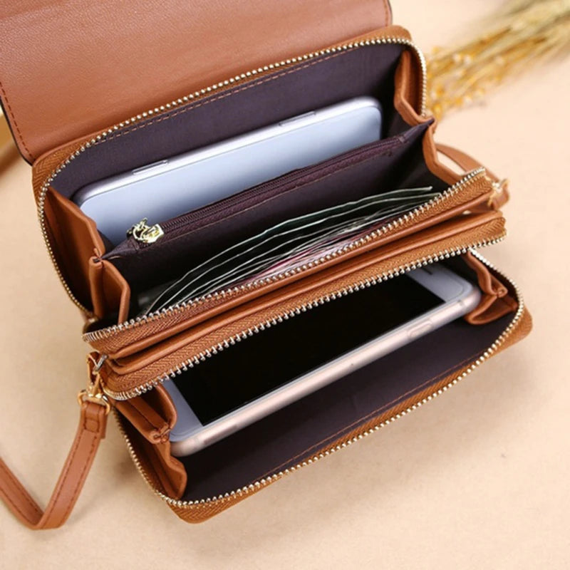 Women's Wallet  Handbag Multi Card Large Capacity Casual Shoulder Bag Mobile Phone Packet Fashion New Style