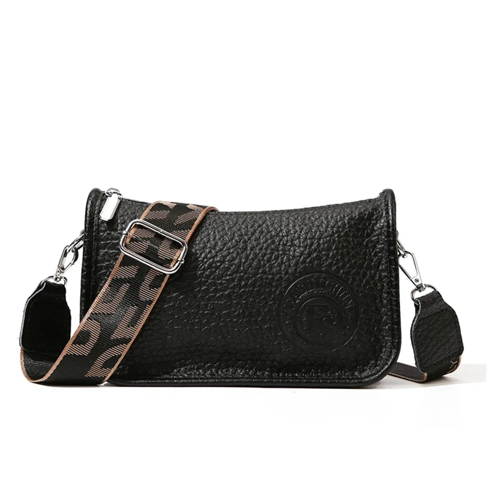 100% Genuine Leather Cowhide Women's Shoulder Bags Ladies Handbags Crossbody Bag Top Quality Commuting Messenger Bag Sac A Main