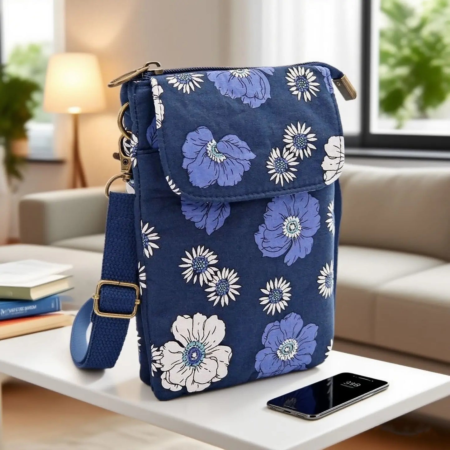 Casual single-shoulder storage, ID bag, phone bag, outdoor portable, fashionable crossbody, multi-layered and versatile