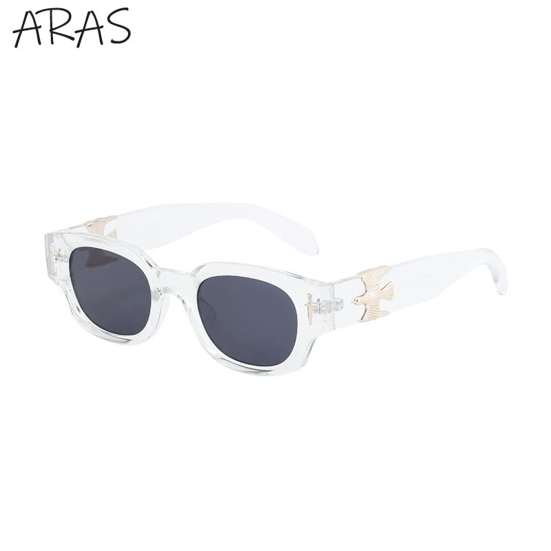 Fashion Soaring Eagle Rectangle Sunglasses Men Women 2026 Luxury Brand Vintage Punk Sun Glasses Male Small Square Shades Eyewear